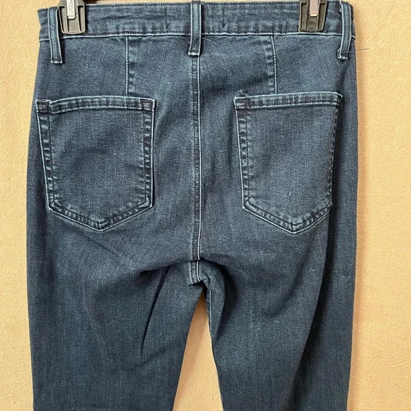 Just Black Denim High Rise Wide Leg Flare Bell Bottom Jeans Size 29 - Picture 8 of 14